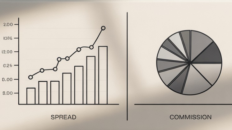 Difference between spread and commission